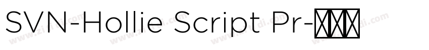 SVN-Hollie Script Pr字体转换